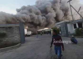 Rumah Pemotongan Ayam di Jombang Terbakar Hebat
