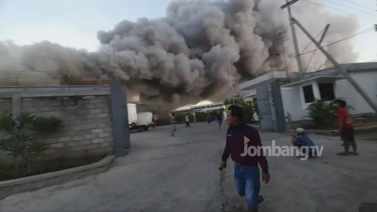 Rumah Pemotongan Ayam di Jombang Terbakar Hebat