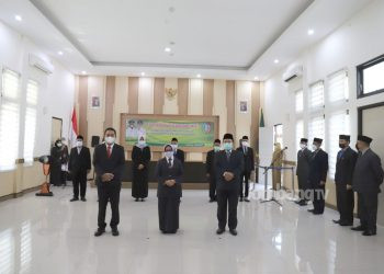 Bupati Lantik 6 ASN untuk Jabatan Pengawas di Lingkup Pemkab Jombang