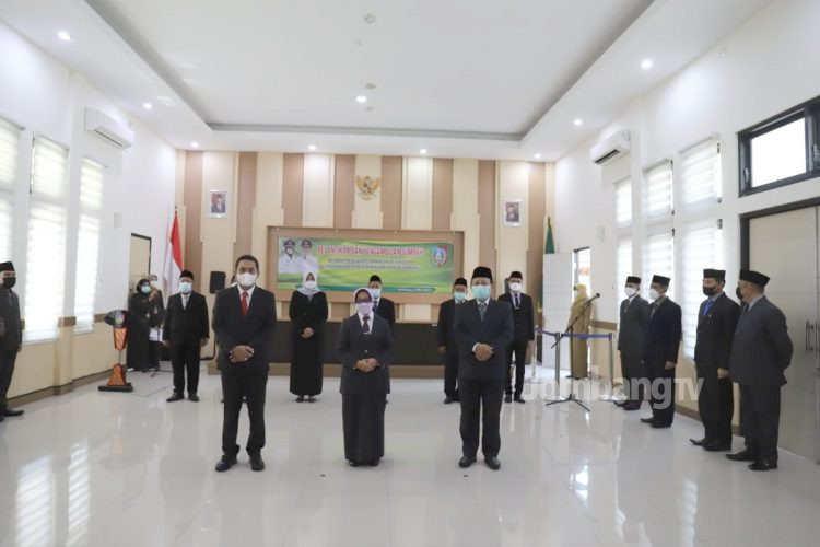 Bupati Lantik 6 ASN untuk Jabatan Pengawas di Lingkup Pemkab Jombang