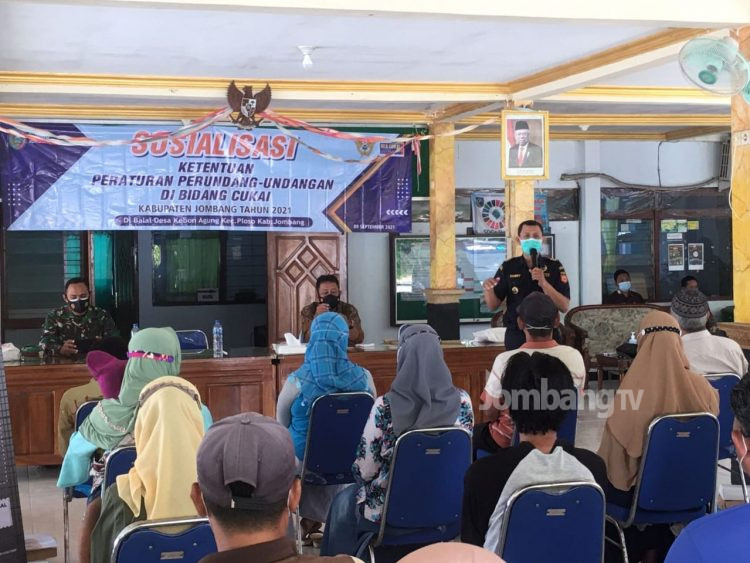 Sosialisasi Gempur Rokok Ilegal Di Kebonagung Ploso Sinergi Bea Cukai Dan Kominfo Jombang