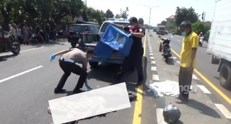 Dibonceng Motor Pulang Vaksin, Anak Tewas Terlindas Truk Tronton