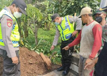 Dua Mortir Aktif Ditemukan Warga Panglungan Wonosalam Saat Gali Pondasi Kandang Sapi
