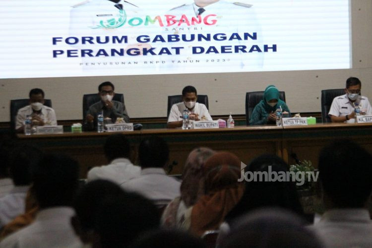 Susun RKPD 2023 Bappeda Jombang Gelar Forum Gabungan Perangkat Daerah