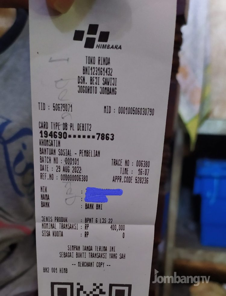 Karut Marut BPNT di Jombang, Beras Rusak Hingga Saldo Kosong Tanpa Sembako