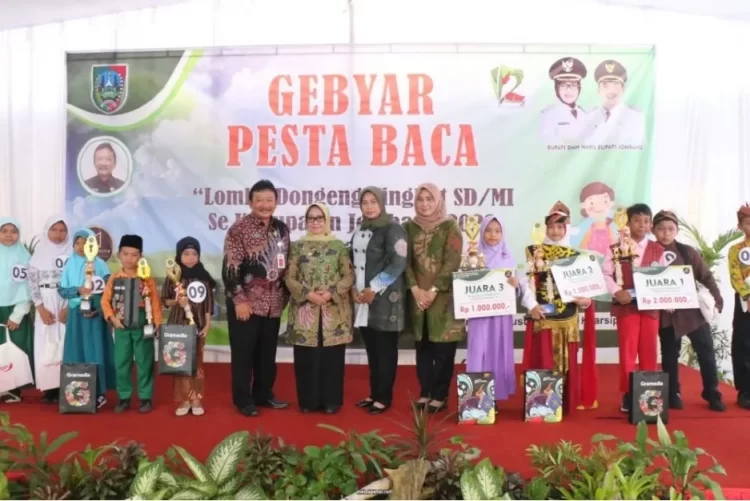 Bupati Jombang Apresiasi Gebyar Pesta Baca dan Lomba Dongeng Tingkat Dasar