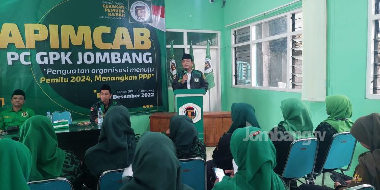 Rapimcab GPK Jombang, Ketua DPW Jatim Semangati Seluruh Kader dan Siap Jadi Caleg PPP di Pemilu 2024