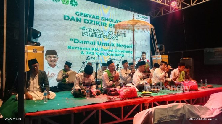 Santri Dukung Ganjar Gelar Sholawat dan Dzikir Untuk Negeri