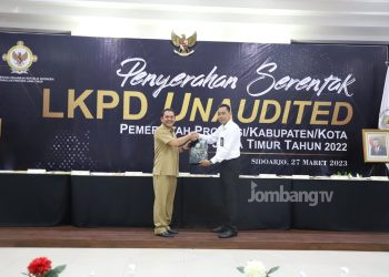 Pemkab Jombang Serahkan LKPD Unaudited TA 2022 Ke BPK