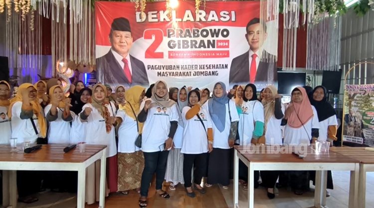 Puluhan Kader Kesehatan Deklarasi Dukung Prabowo – Gibran