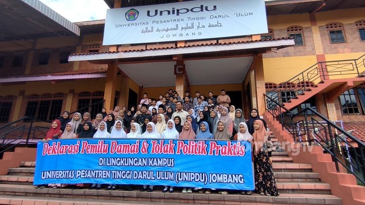 Unipdu Jombang Serukan Pemilu Damai dan Tolak Politik Praktis