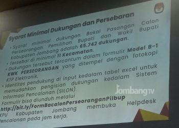 Berat! Ini Syarat Dukungan Calon Perseorangan Kepala Daerah Jombang