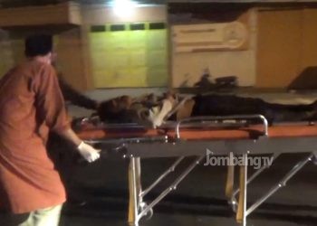 Ngantuk Pengendara CB Terkapar Tabrak Tumpukan Batok Kelapa