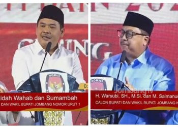 Debat Pertama Pilkada Jombang, Dua Paslon Adu Visi Misi