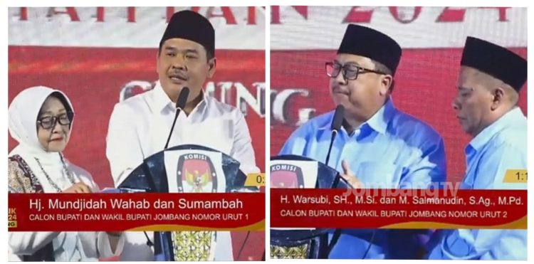Debat Pertama Pilkada Jombang, Dua Paslon Adu Visi Misi