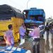 Diduga Nekat Nyalip, Bus Sugeng Rahayu Hantam Dua Kendaraan di Jombang