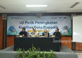 Gandeng BBPMP Provinsi Jawa Timur, Disdikbud Jombang Gelar Uji Petik Peningkatan Kualitas Dapodik