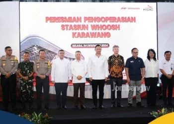 Wamen Ossy Hadiri Peresmian Stasiun Whoosh Karawang