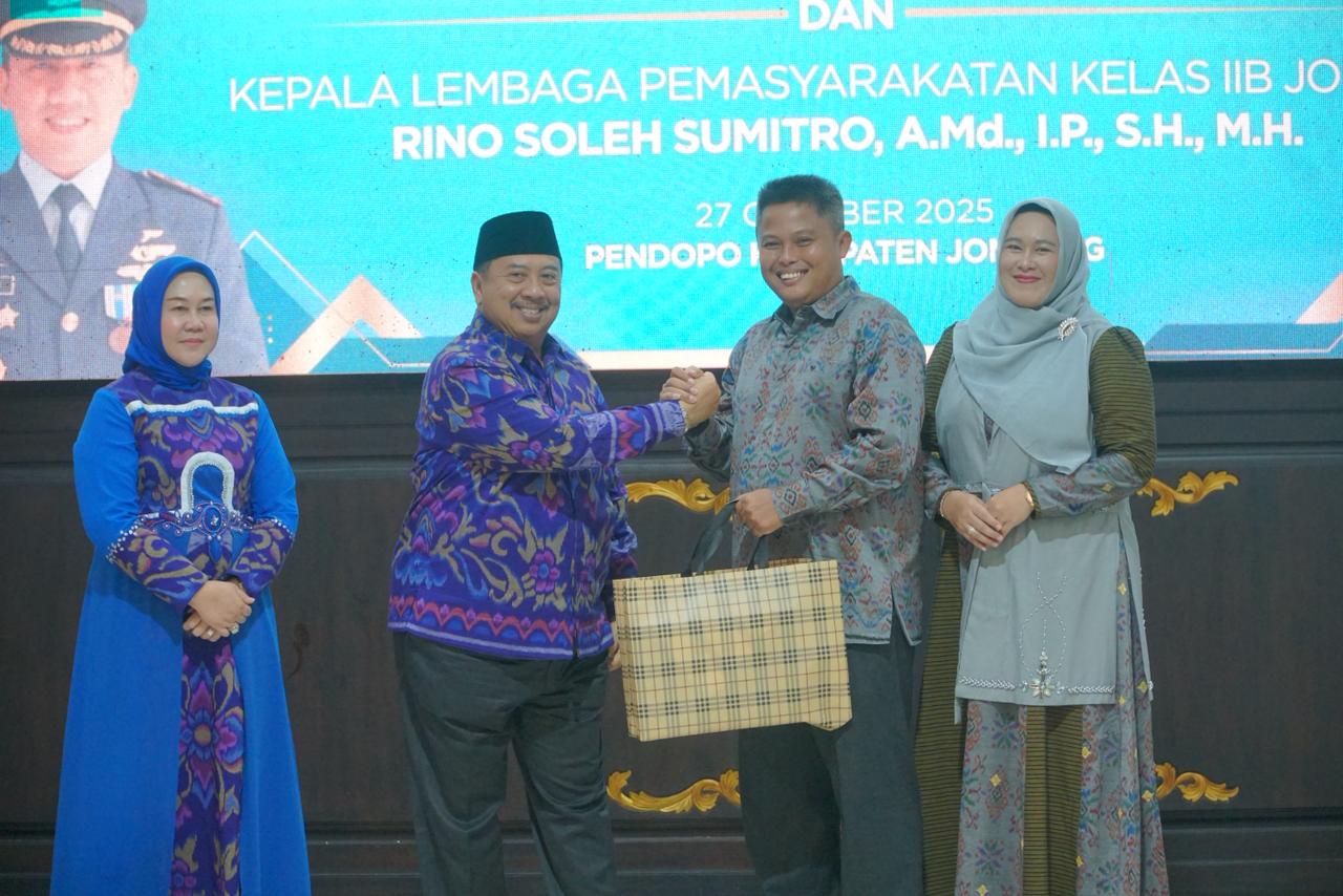 Pisah Sambut Satradar 405 dan Lapas Jombang, Bupati Warsubi Tekankan Pentingnya Kolaborasi Lintas Sektor
