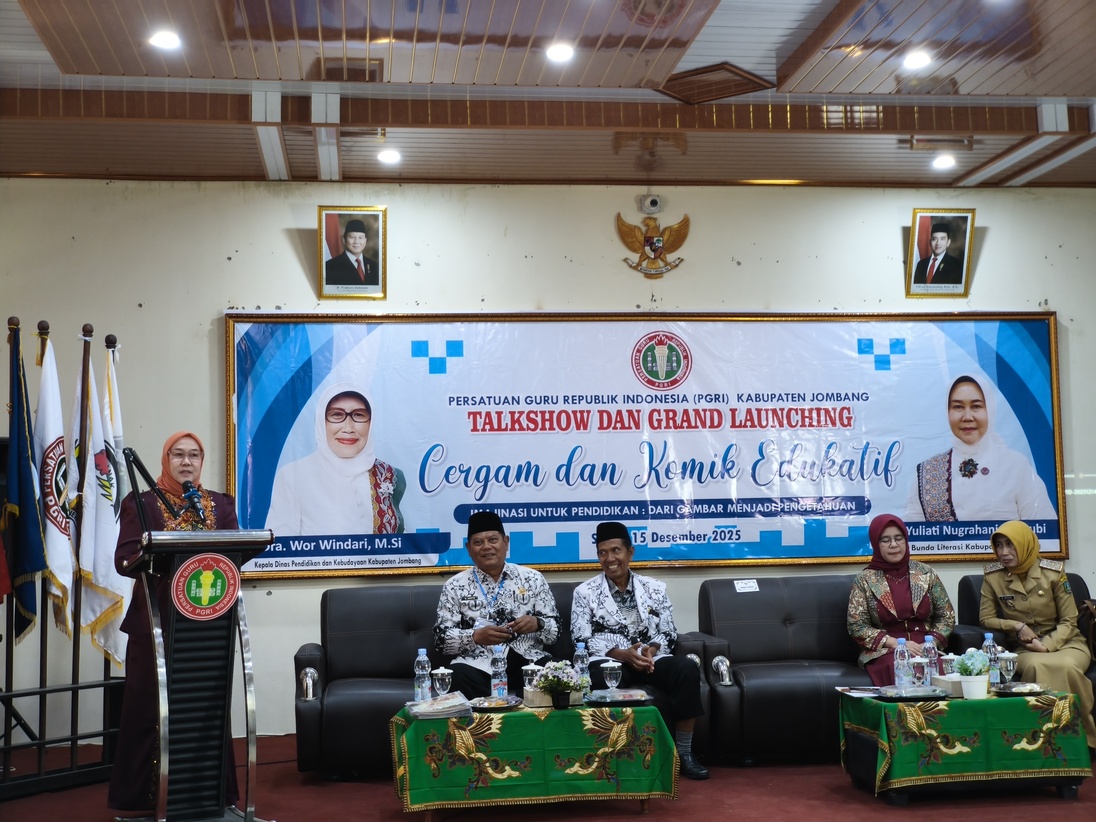Dorong Literasi Anak, PGRI Jombang Luncurkan Cergam-Komik Edukatif dan Buku Buah Ciplukan yang Hebat