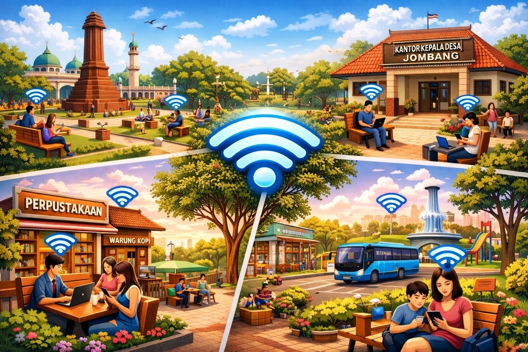 Pemkab Jombang Tegaskan: Tidak Ada Penghentian Wifi Rakyat