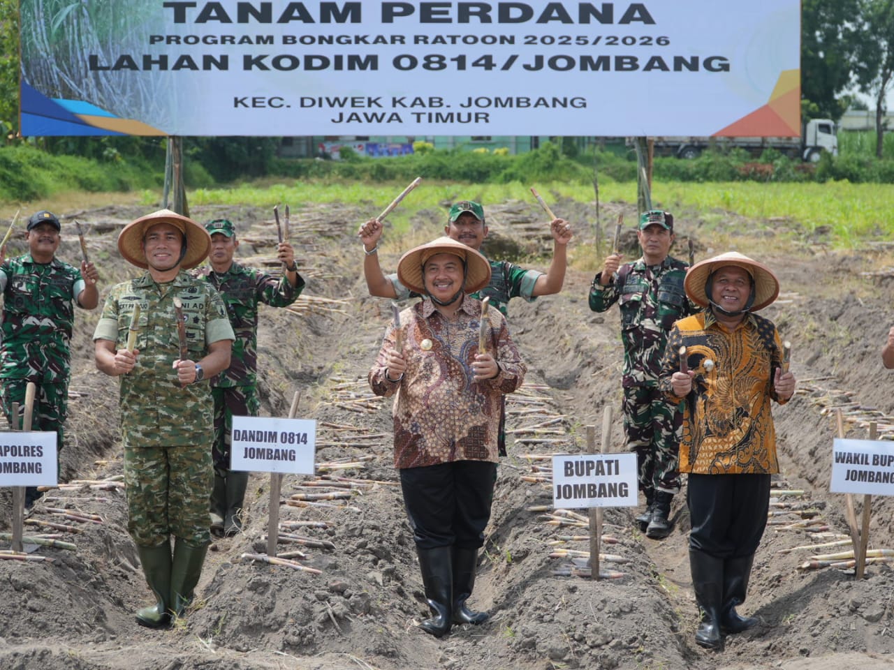 Sinergi Pemkab Jombang dan Kodim 0814 Perkuat Swasembada Gula