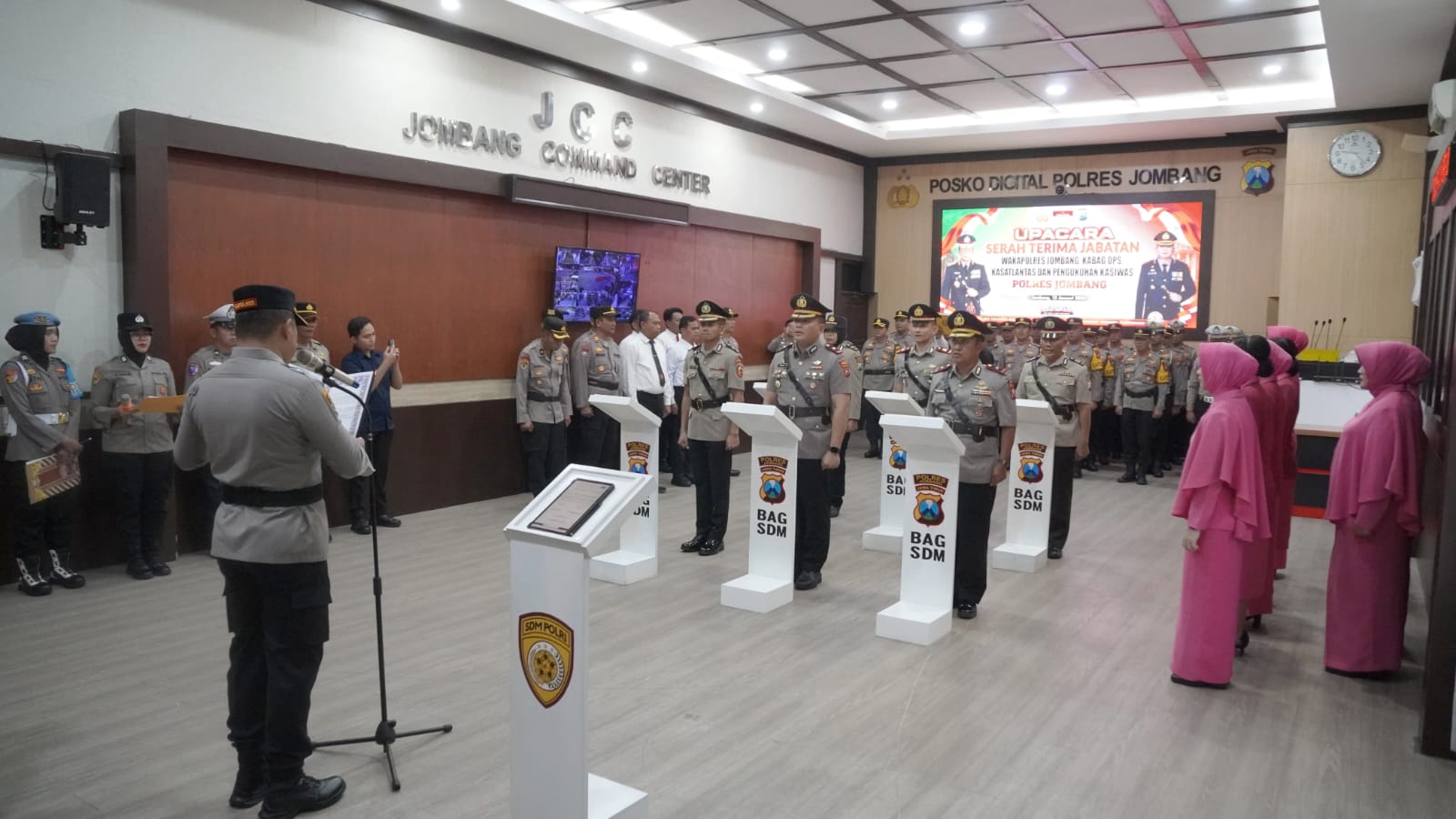 Penyegaran Struktur Organisasi, Kapolres Jombang Pimpin Mutasi Jabatan Strategis
