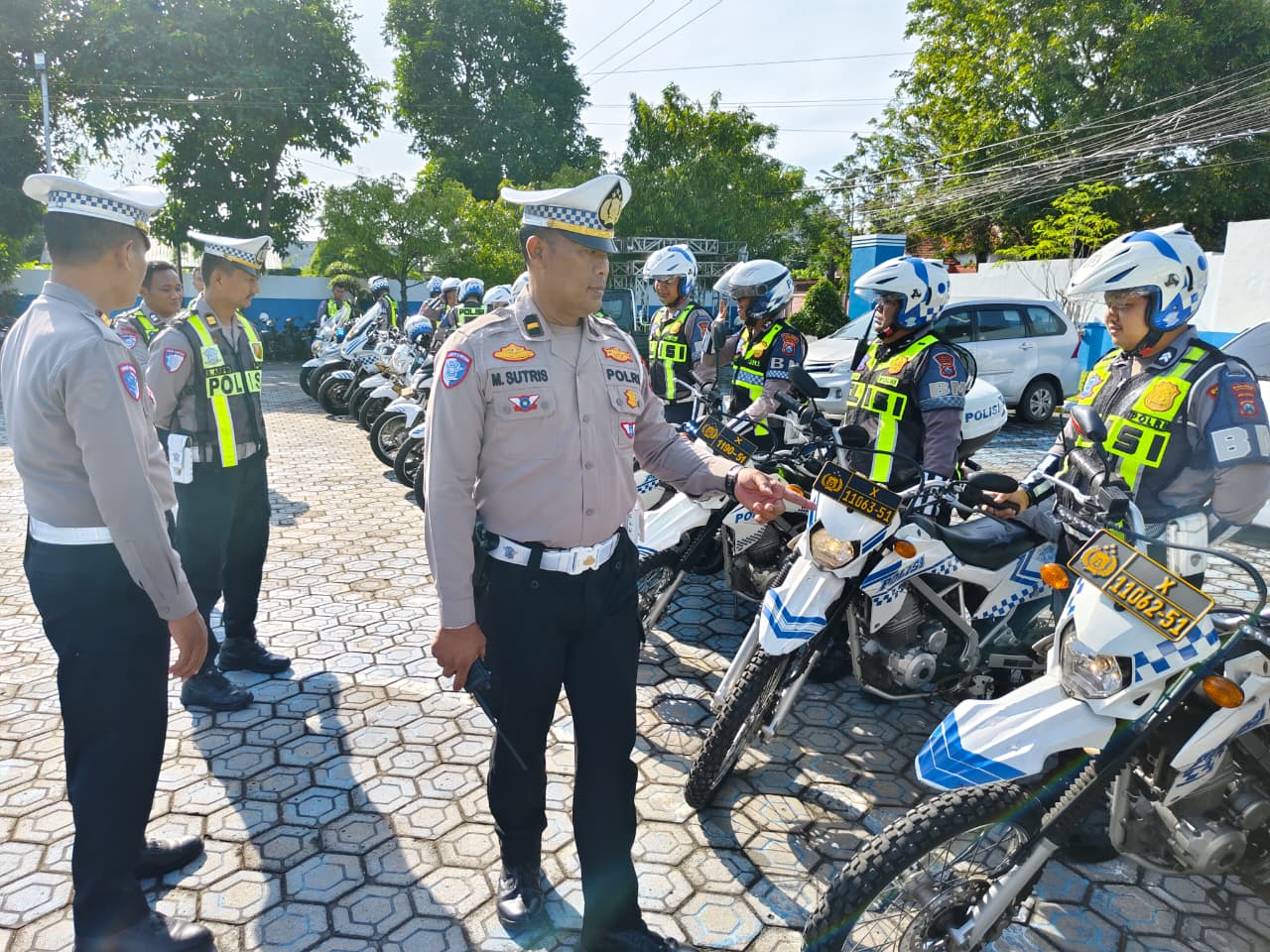 Satlantas Polres Jombang Uji Kelayakan Kendaraan Operasional