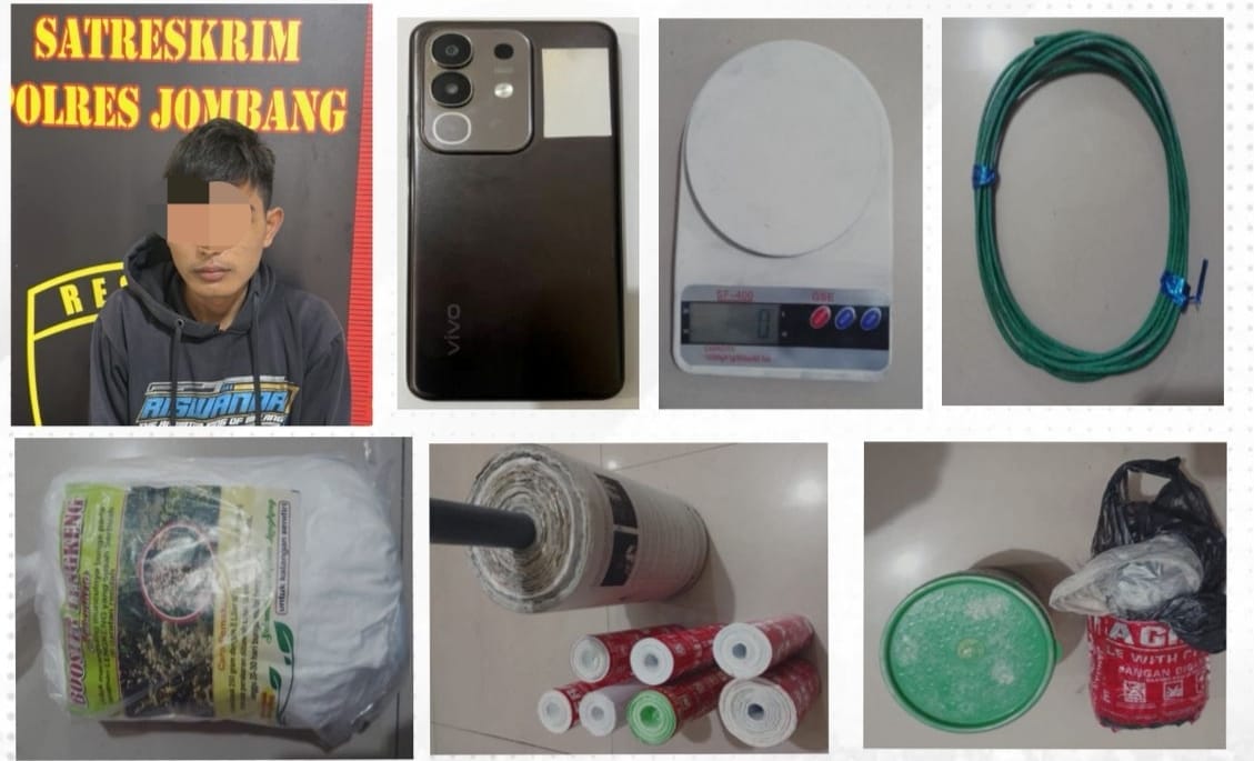 Polres Jombang Ringkus Mahasiswa Peracik Mercon