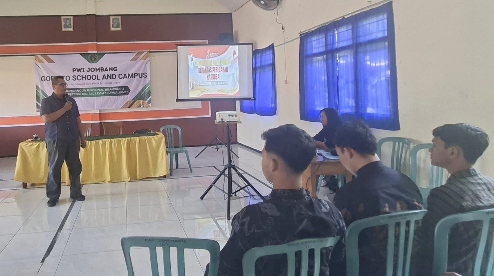 Sinergi Polres dan PWI Jombang: Bentengi Pelajar dari Jeratan Narkoba