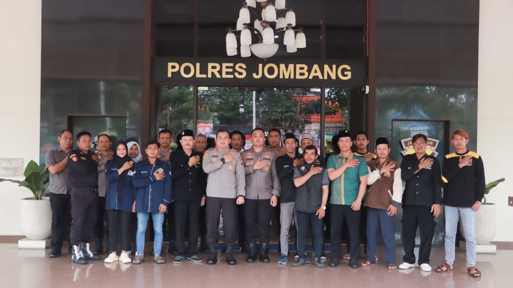 Gandeng Pesilat dan Ormas, Polres Jombang Perkokoh Keamanan Lewat Apel Sabuk Kamtibmas