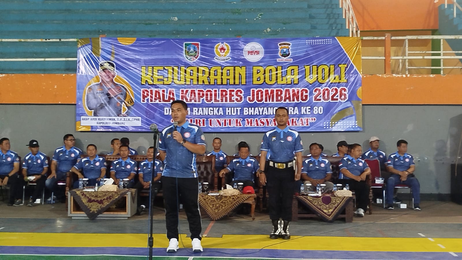 Hari Bhayangkara ke-80, Polres Jombang Gelar Kejuaraan Bola Voli antar Kecamatan